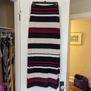 Striped Maxi Skirt